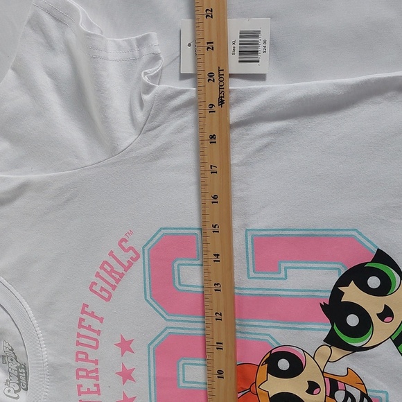 The powerpuff Girls cartoon t-chirt white Juniors size XL - Picture 4 of 6